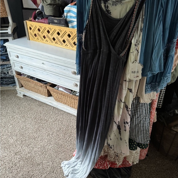 Ombré Element Shadow Dress Aztec Embroidered straps - Picture 3 of 7